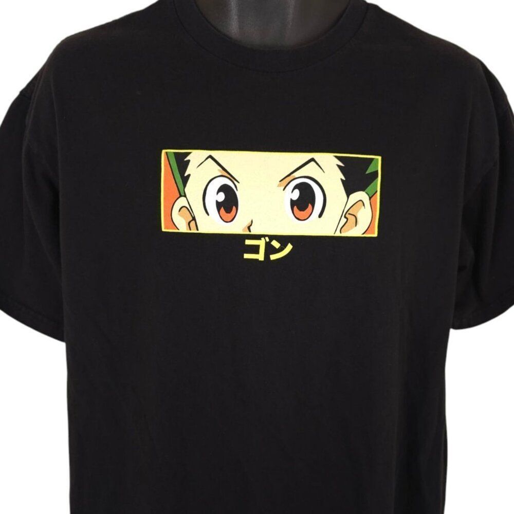 Hunter X Hunter T Shirt Mens Size Large Black Japanese Manga Series Gon Freecss